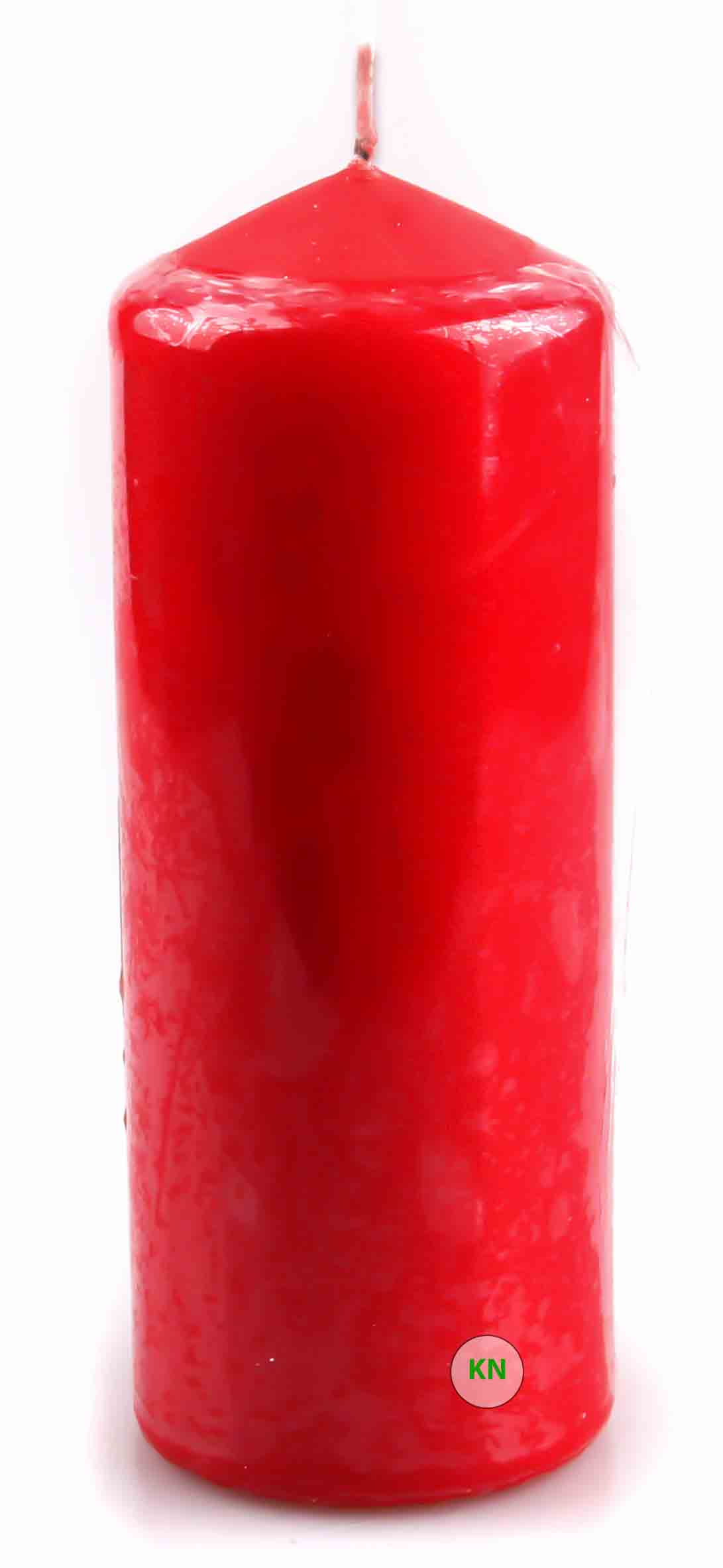 Свеча парафиновая красная, 80 х 150 мм