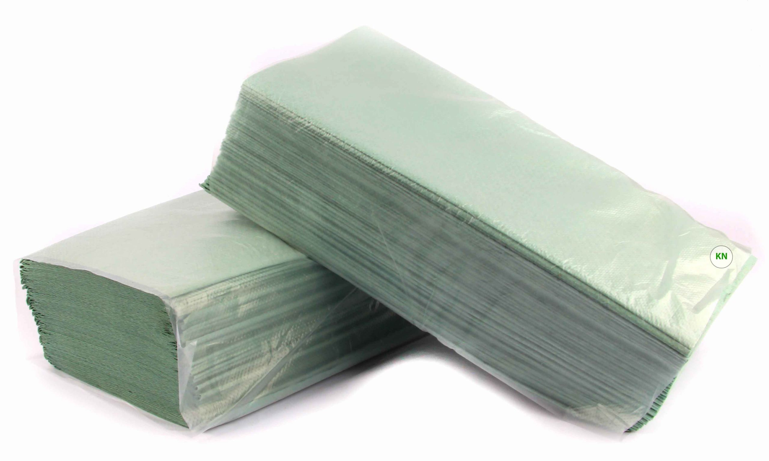 Полотенца бумажные зеленые V-сложения, 160 листов
