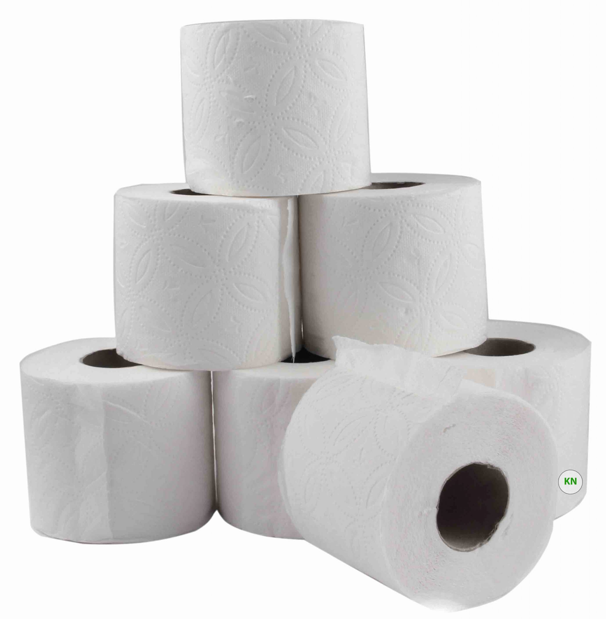 Туалетная бумага белая, 48 рулонов