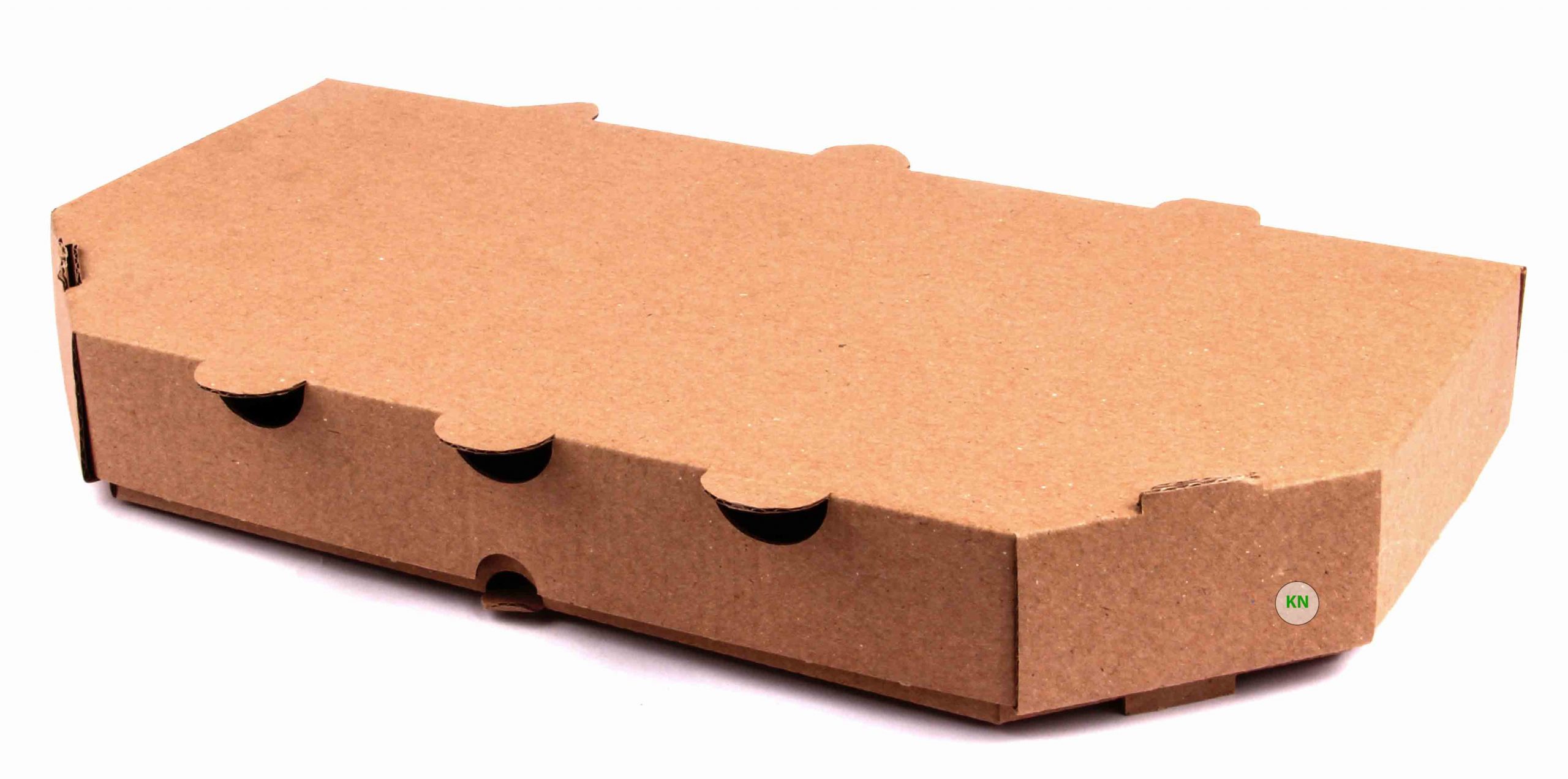 Коробка для пиццы "Кальцоне" бурая, 30 х 15 см