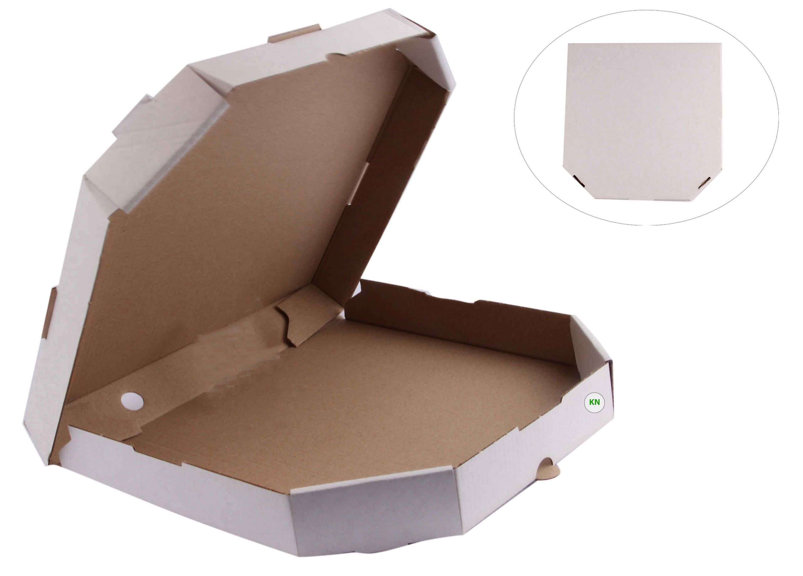 Коробка для пиццы белая, d - 40 см