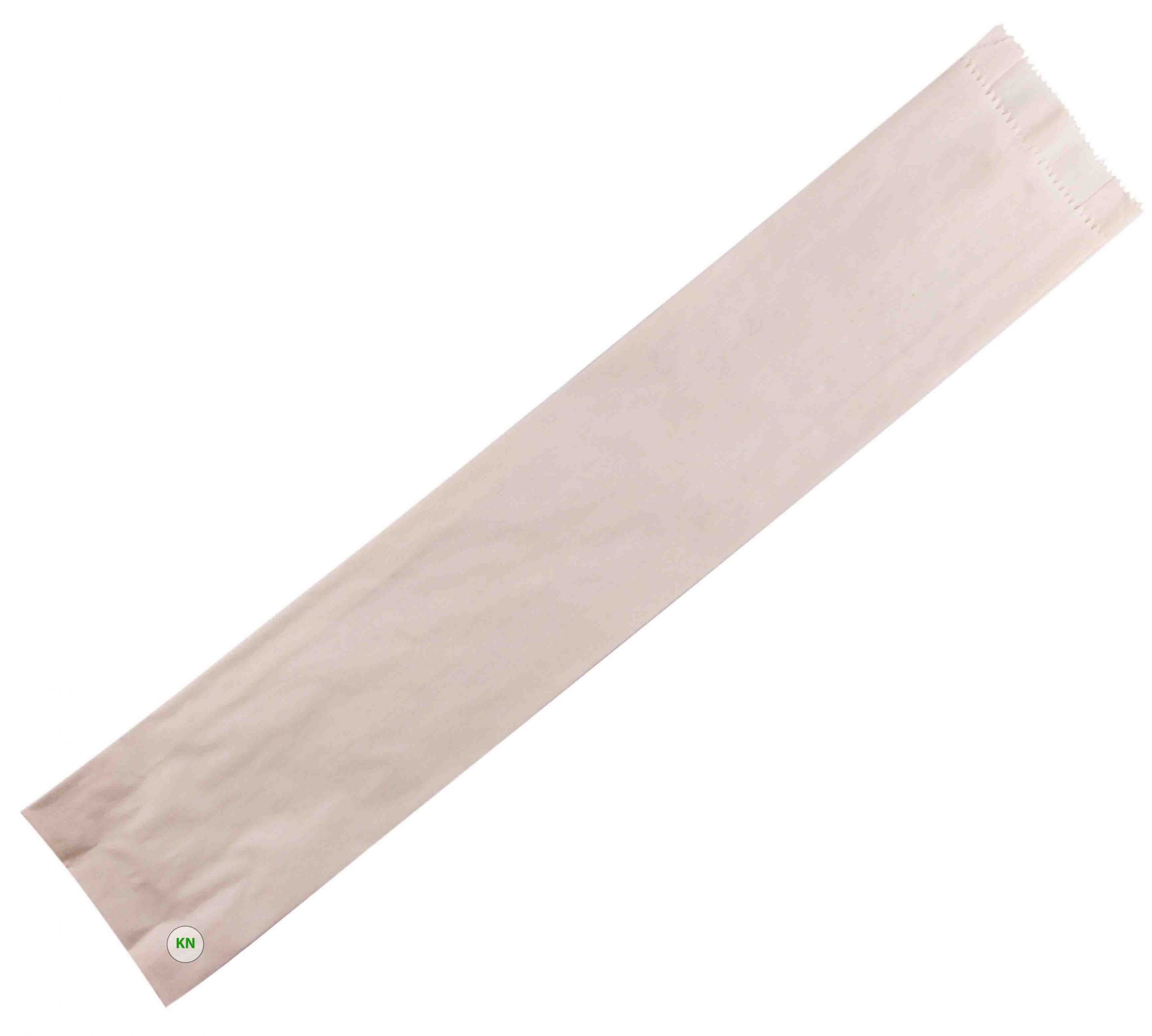 Пакет паперовий білий для багета, 100 х 40 х 520 мм