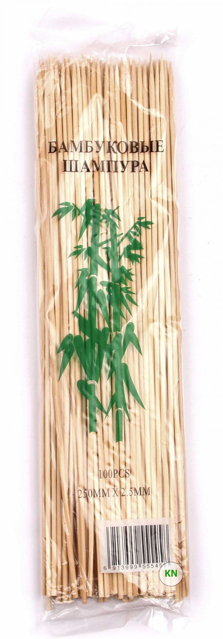 Шампури бамбукові (2,5 мм, 25 см)