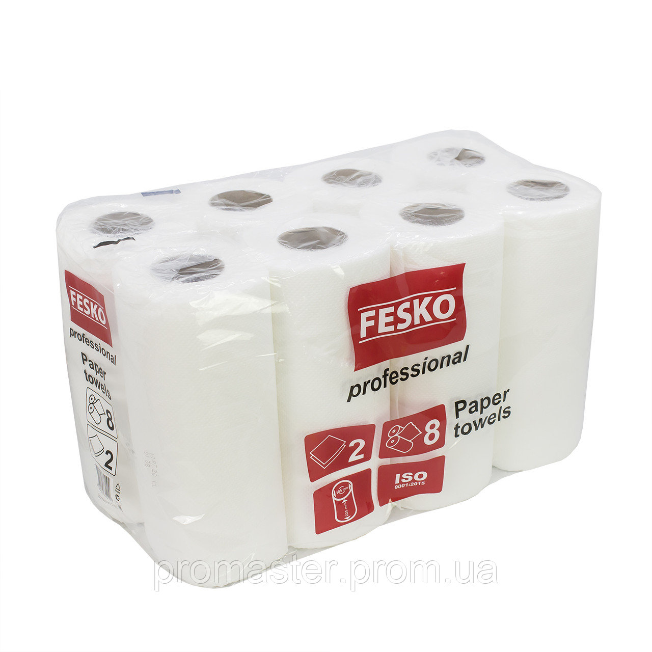 Бумажные полотенца "Fesko", 8 рулонов