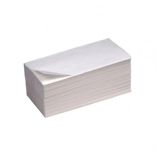 Бумажные полотенца белые V-сложения "*****", 160 листов