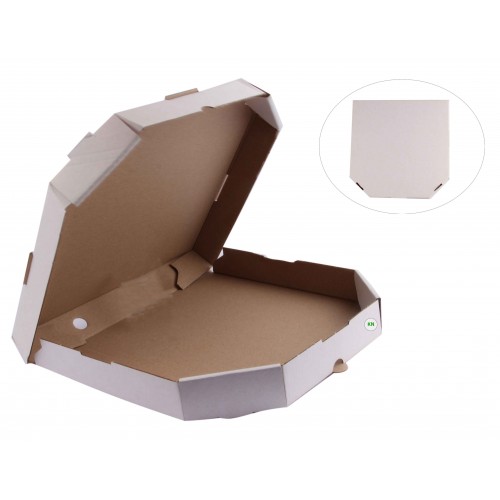 Коробка для піци біла, d - 33 см