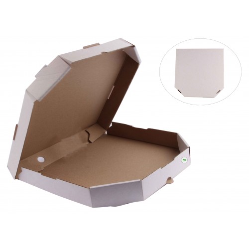 Коробка для піци біла, d - 35 см