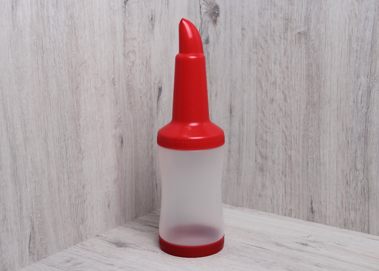 Бутылка с гейзером для дрессинга и флейринга красная (1,0 л), арт. KN-W-BSNP-1