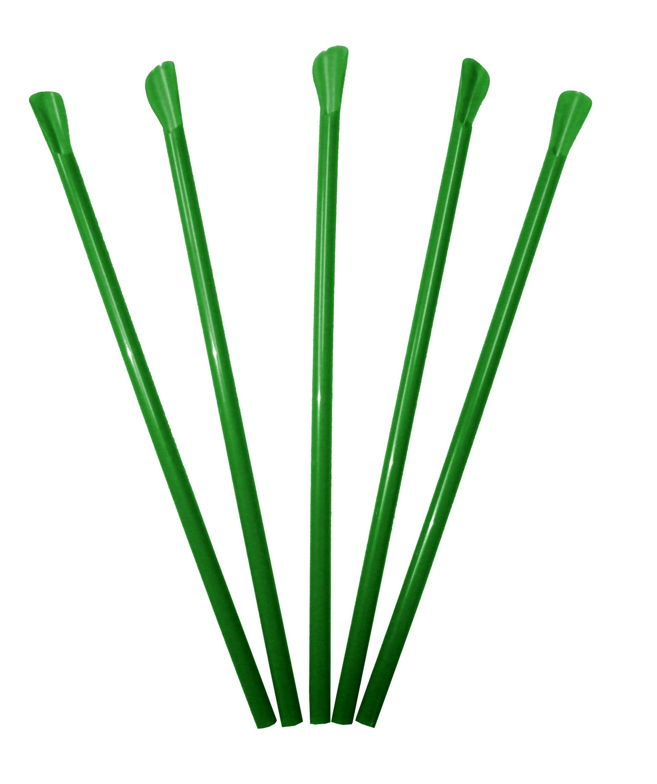 Трубочка-лопатка зеленая, 100 шт.