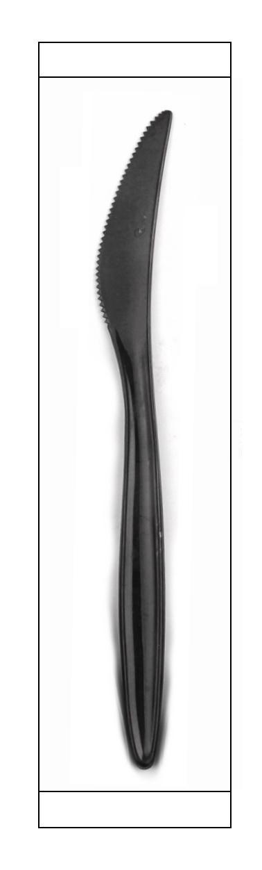 Одн.фраже черн. пластик - Нож в инд.уп.,  PREMIUM,  1 шт