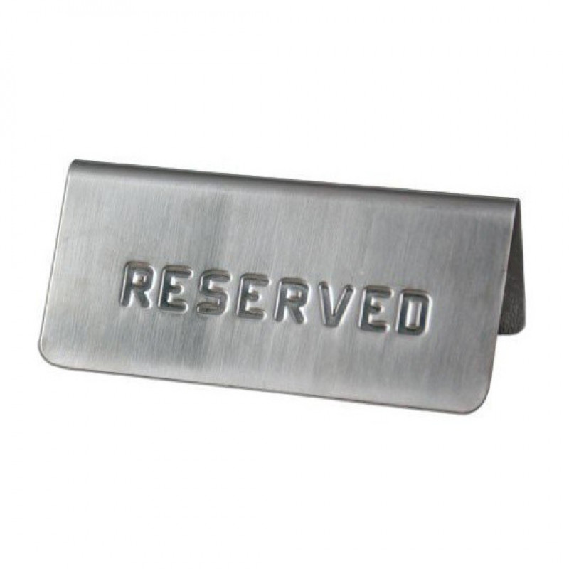 Табличка "Reserved" ("Резерв"), арт. KN-TW-III Z8R