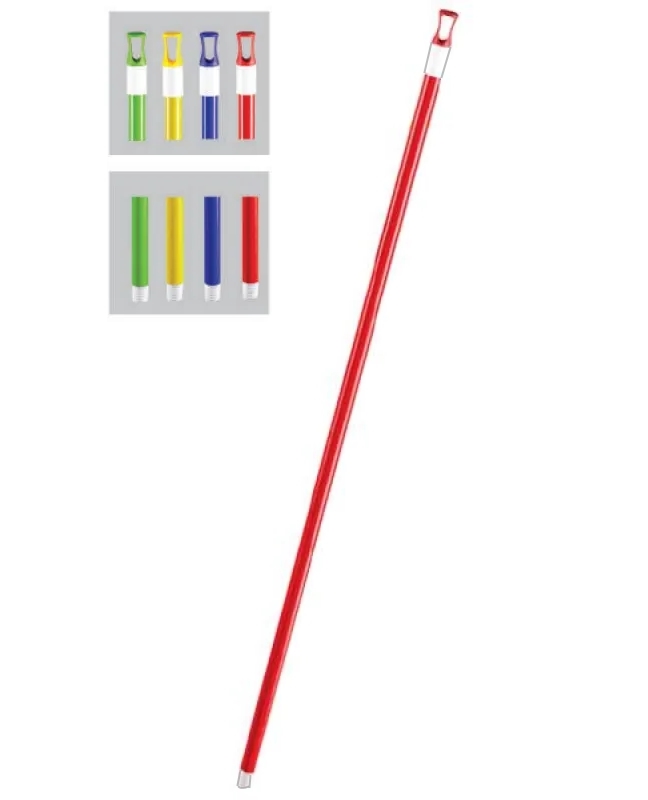 MSR-294 Bl Рукоятка синя металева для швабри з різьбленням, 120 см