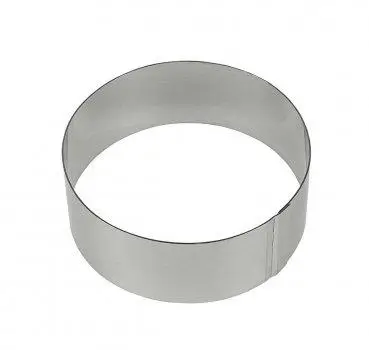Форма кондитерська кругла з нержавіючої сталі, Ø – 12 см, h – 6 см, арт. 901104