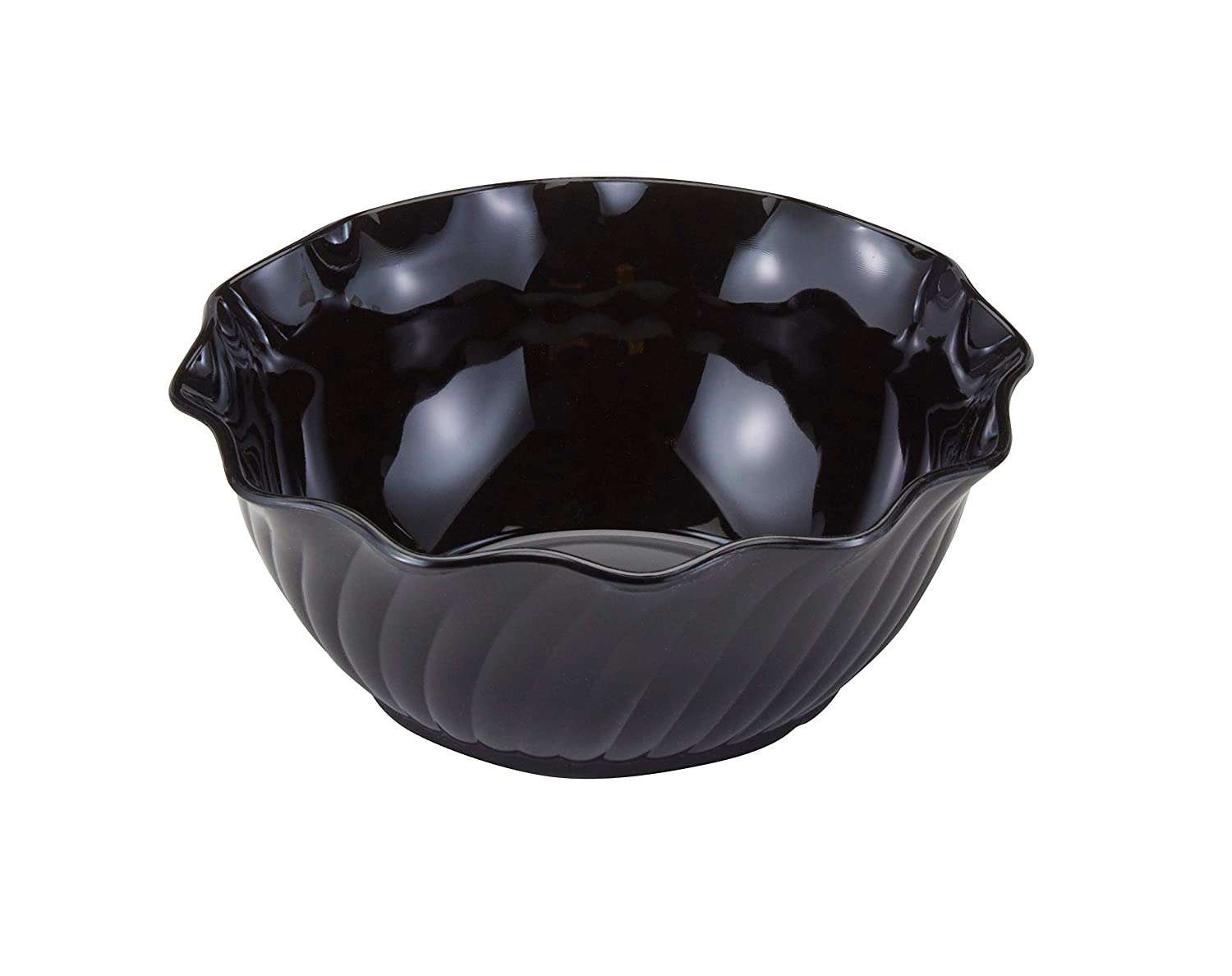 Салатник круглый черный из поликарбоната, 384 мл, арт. KN-P-002bl
