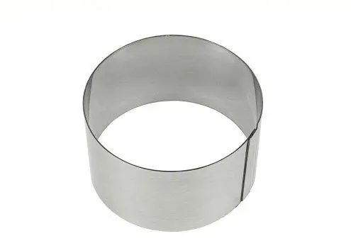 Форма кондитерская круглая из нержавеющей стали, Ø – 6 см, h – 4,5 см, арт. 901001
