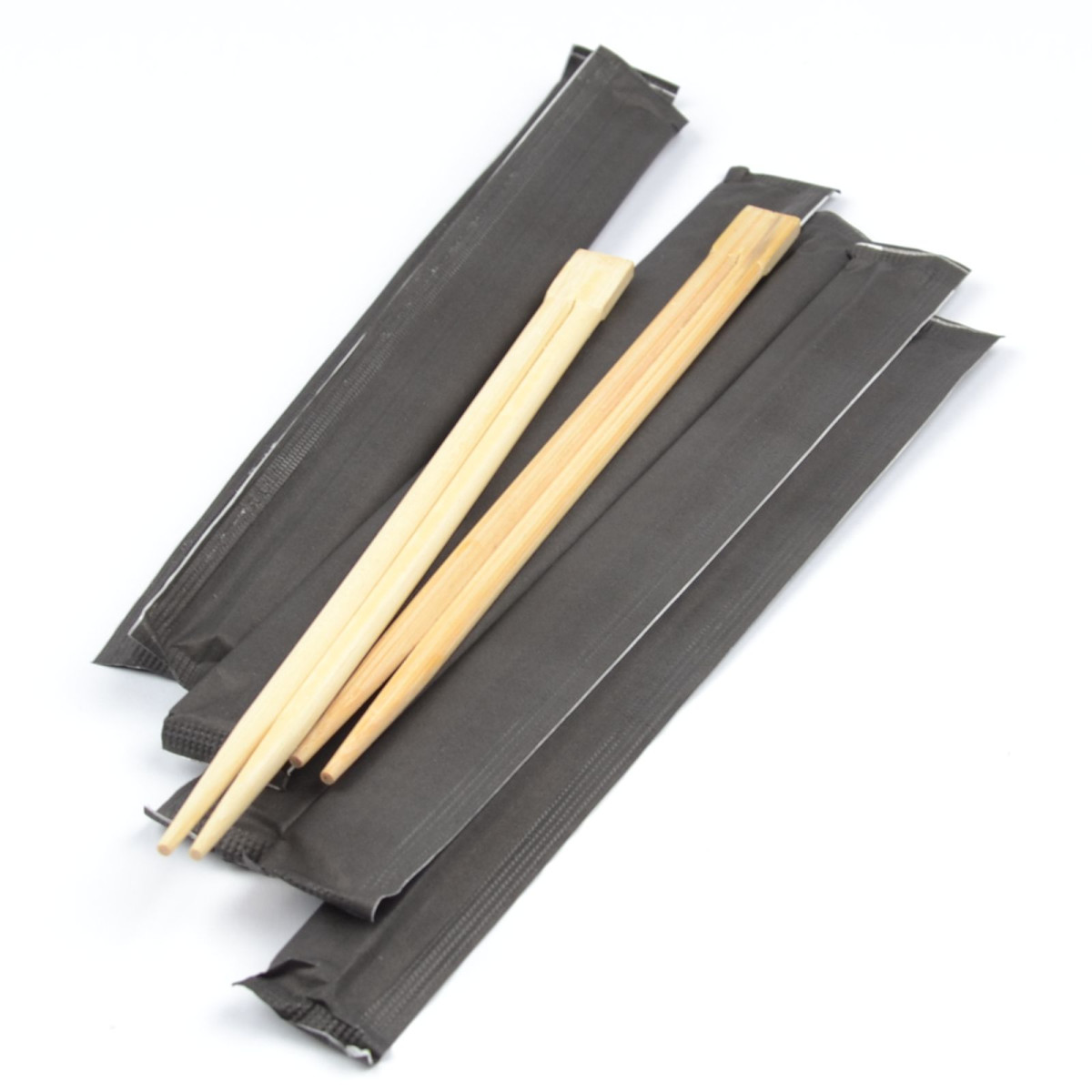 Палички для суші у чорній упаковці, бамбук, Ø 4,2 мм, 23 см, 100 пар, арт. KN-1223042