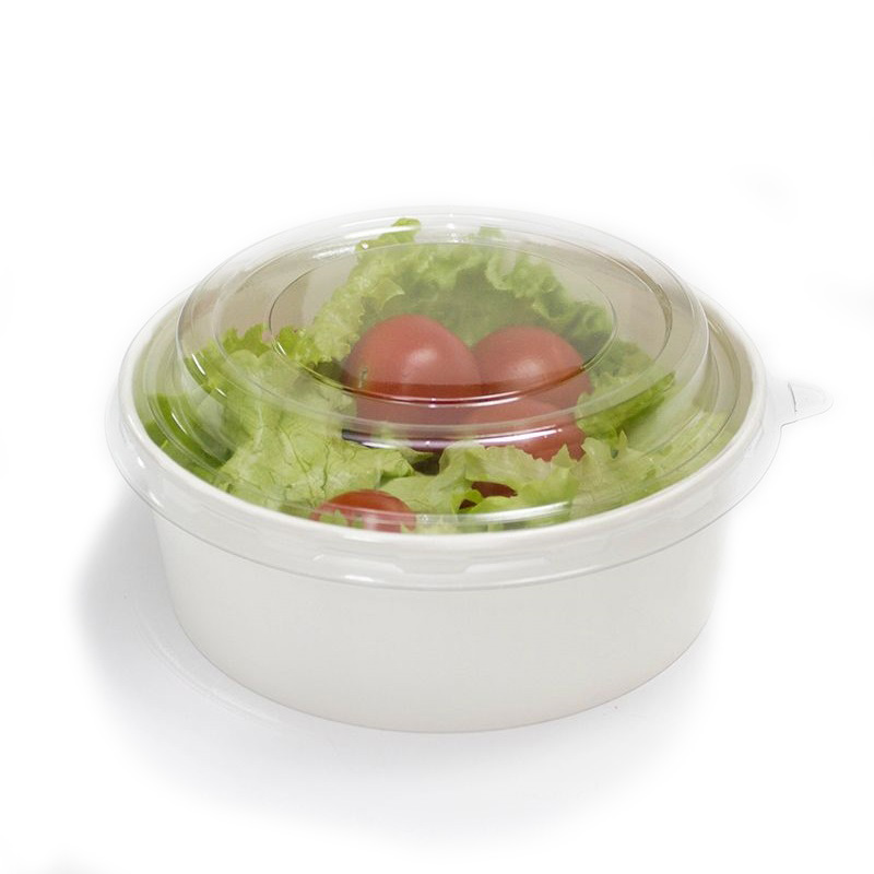Упаковка для салата (белый+белый), 750 мл  (Ø154мм)