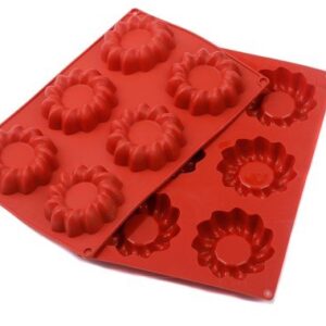 Форма силиконовая "Песочное печенье", 87 мм, 6 ячеек, арт. KN-SY-0005 / KN-904005