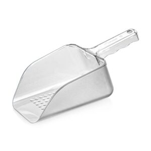 Совок для льоду та сипучих прозорий, перфорований, полікар, 1200 мл, арт. KN-GISH-03