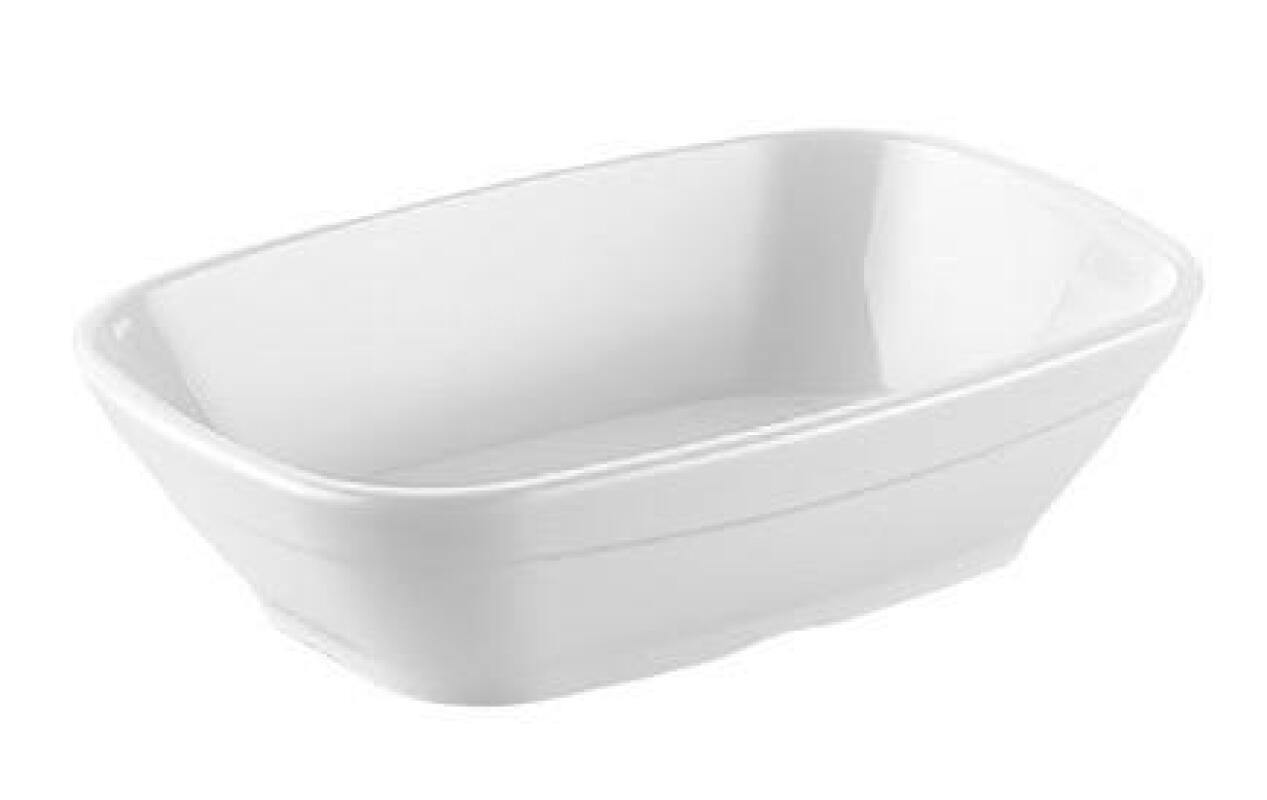 Тарелка для термолотков, поликарбонат белый, 400 мл, 17х12 см, арт. KN-GP-KK17