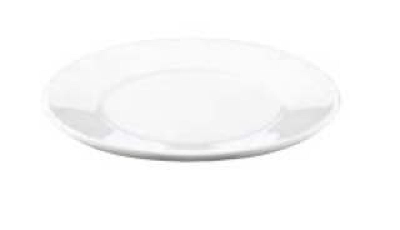 Тарелка для термолотков, поликарбонат белый, Ø 23 см, арт. KN-GP-D23