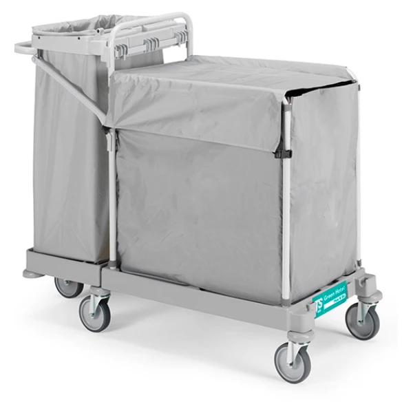 Візок для білизни Green Hotel 917, 126х53х108 см, V 120л+200 л, арт. 0H003917