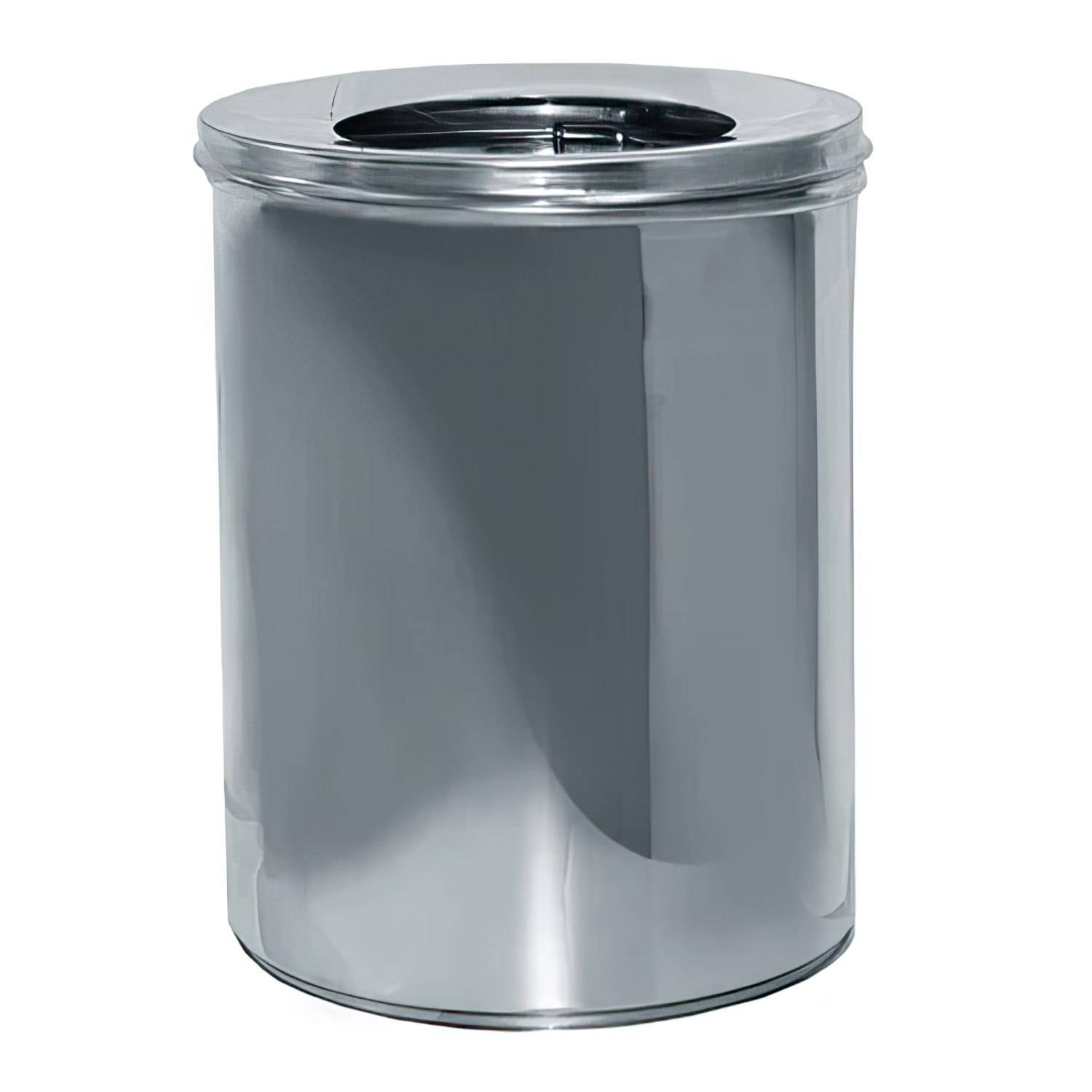 М811S Урна для мусора, 11 л,с кришкой и держ.мешка, нерж.сатин.сталь