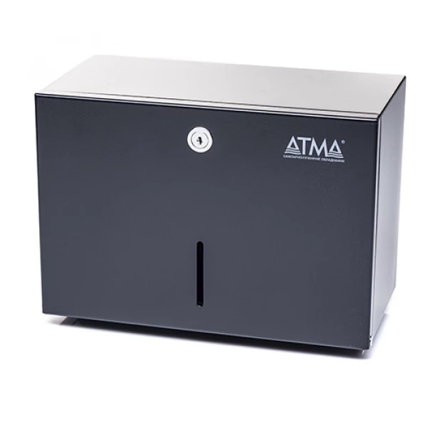 D401B Тримач паперових рушників чорний, нерж. сталь