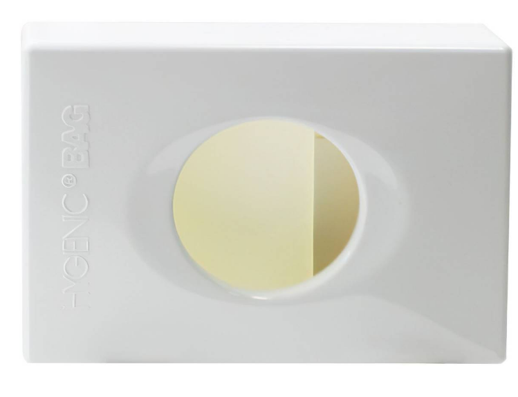 58402W Тримач гігієнічних пакетів, білий пластик