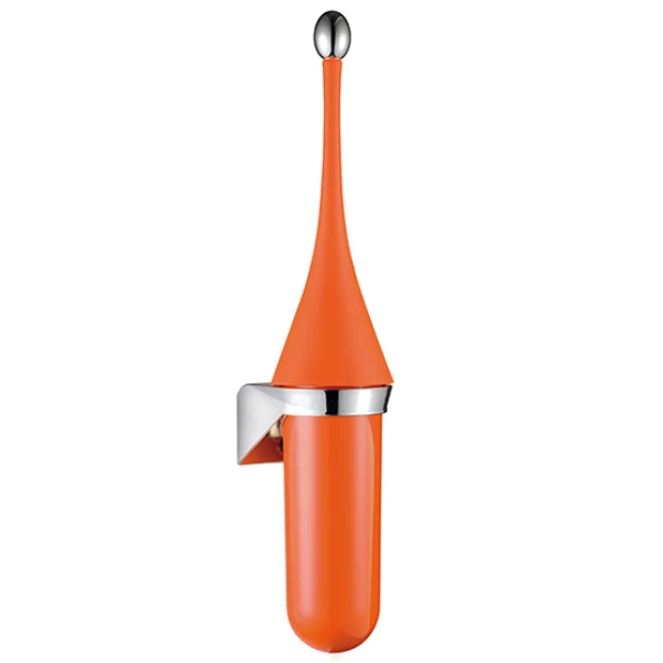 А65801AR Щетка для унитаза, оранжевый пластик, настенная