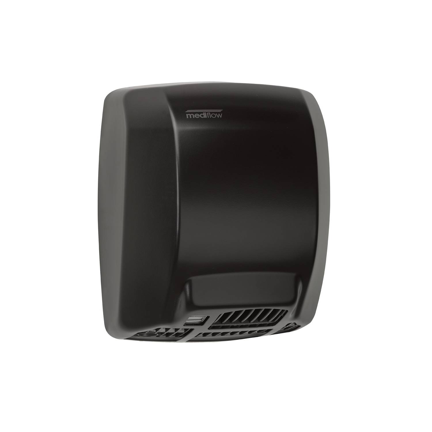 M03AB Сушилка для рук MEDIFLOW, черная , нерж. сатин. сталь