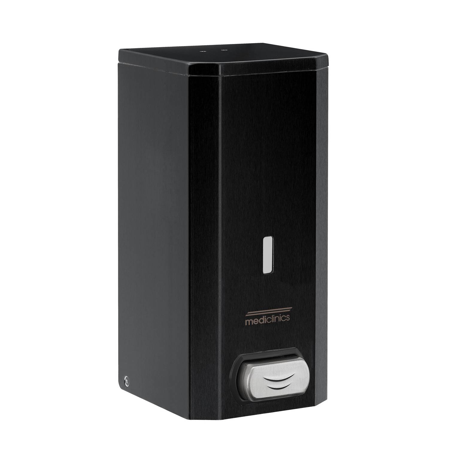 DJ0031B Дозатор жидкого мыла, черный, нерж. сталь, 1,5 л