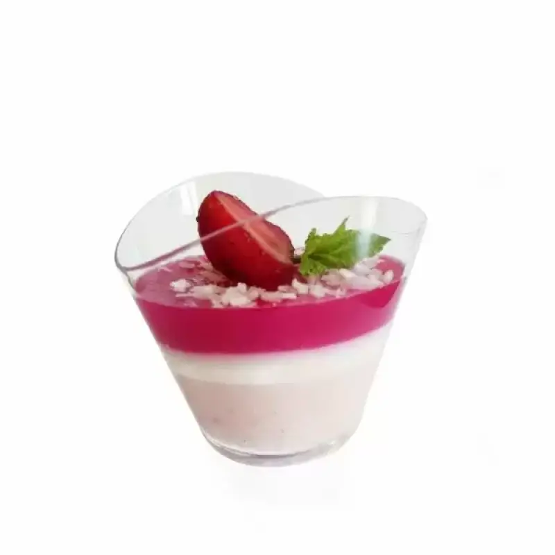 Стакан для десерту "Хвиля", прозорий полістирол, 50 мл, Ø 63 мм, h 45 мм