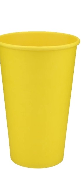 Папер. стакан, 450 мл, жовтий (кр. КР-90)