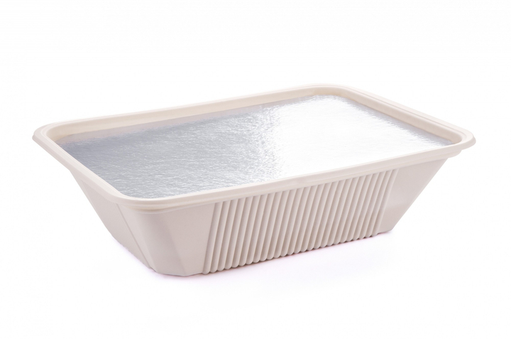 Лоток з кукурудзяного крохмалю, 222х167х65 мм, 1200 мл, арт. 000219