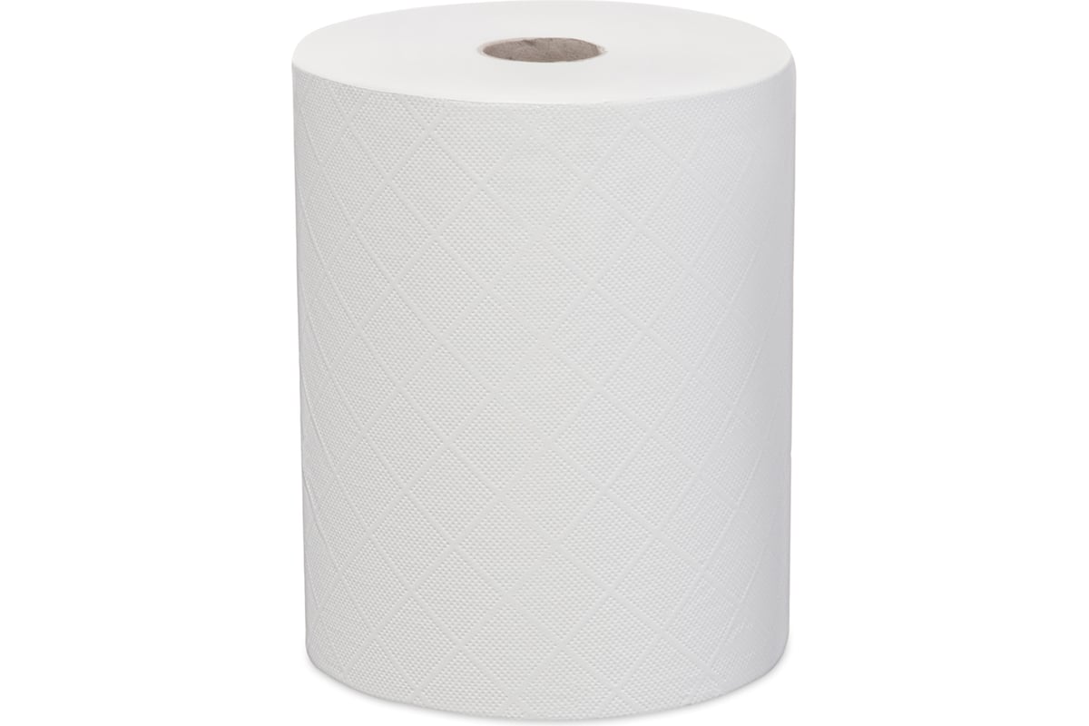 Полотенце Джамбо RL029, белое, 2 слоя, 19 см х 100 м