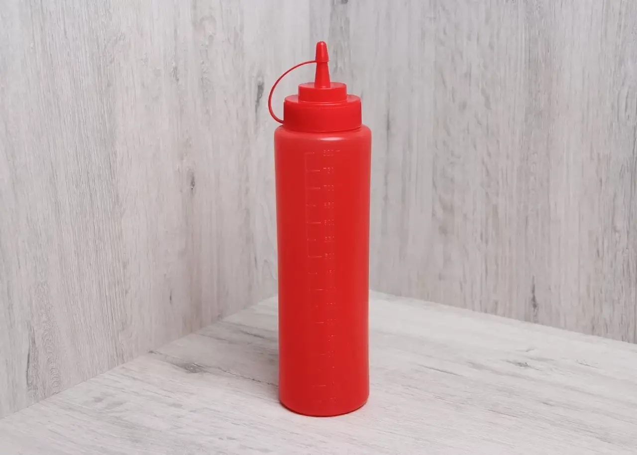 Пляшка з носиком червона, 1000 мл, арт. KN-GPSC-1000/R