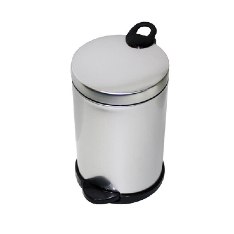 Корзина для мусора с педалью нержавеющая матовая сталь, 3 л