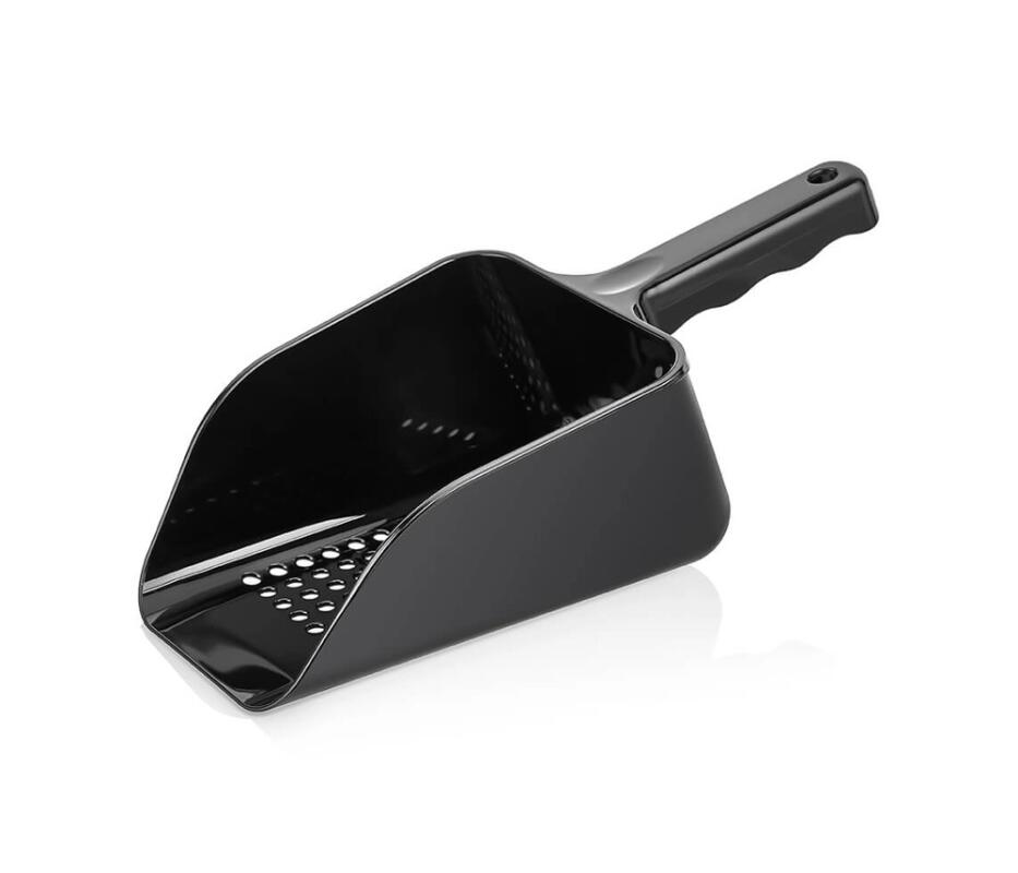 Совок для льоду та сипучих чорний, полікарбонат, 750 мл, арт. KN-GISB-02