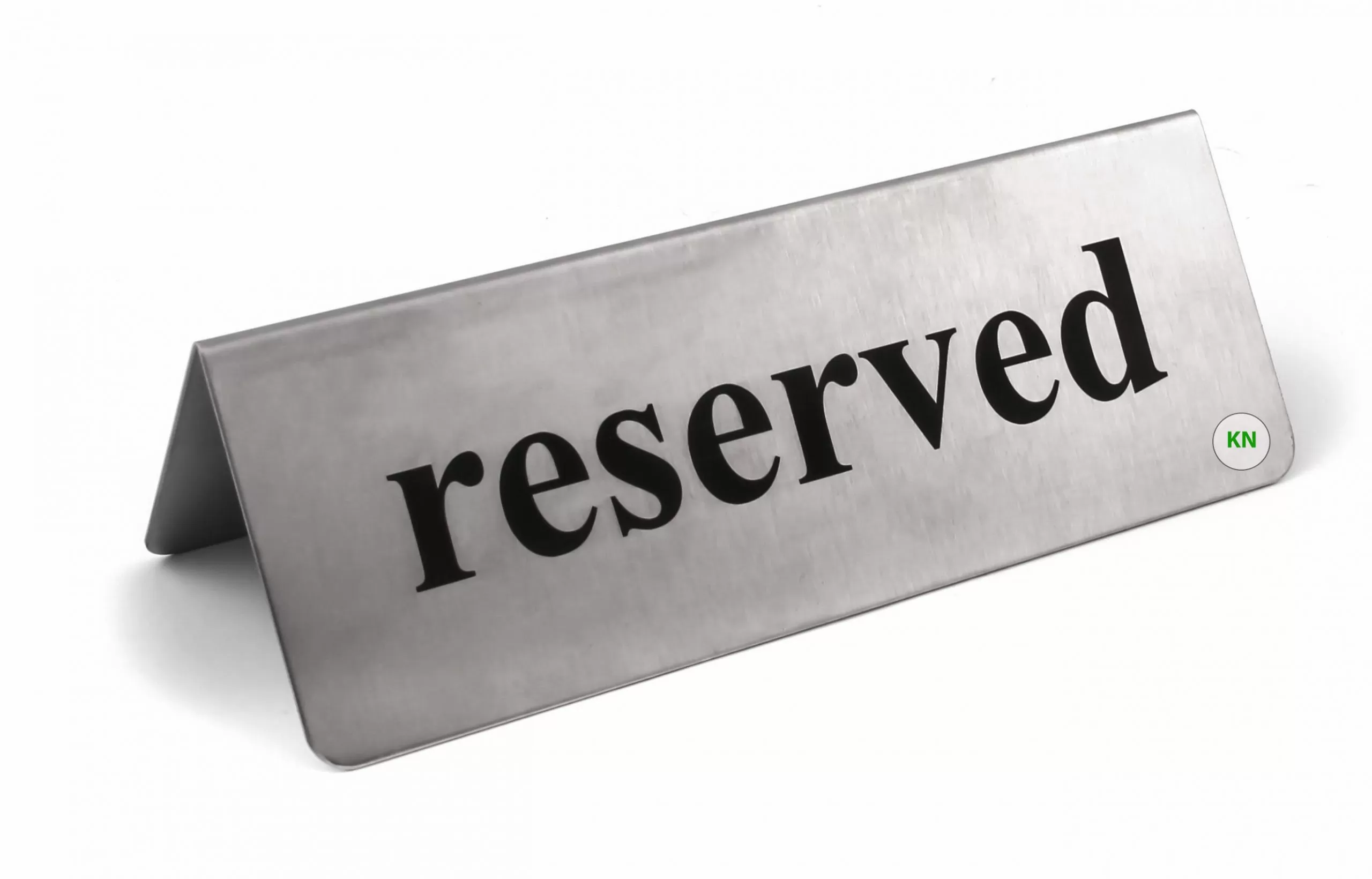 Табличка "Reserved" ("Резерв")