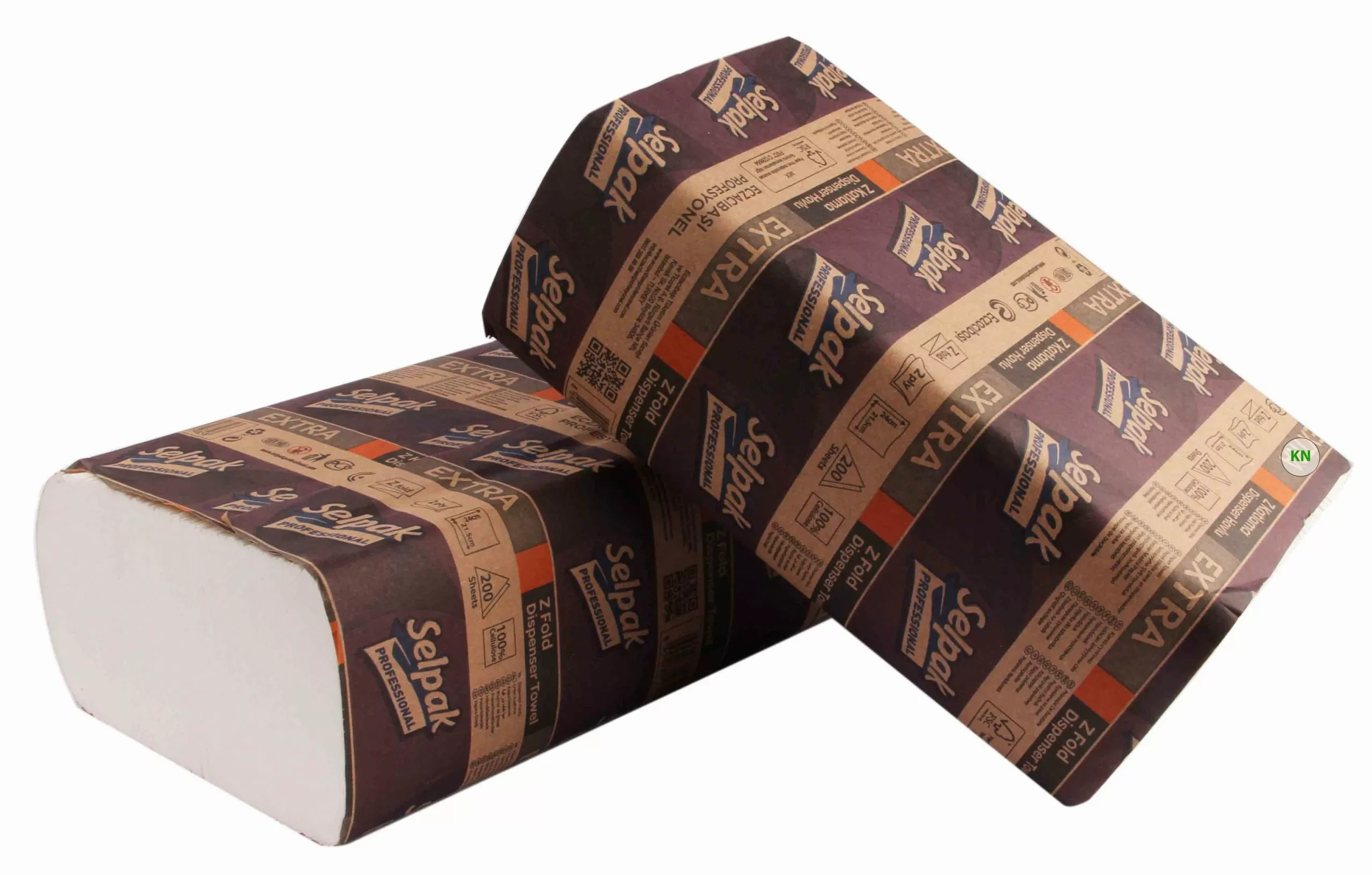 Бумажные полотенца ZZ-сложения "Extra", 200 листов