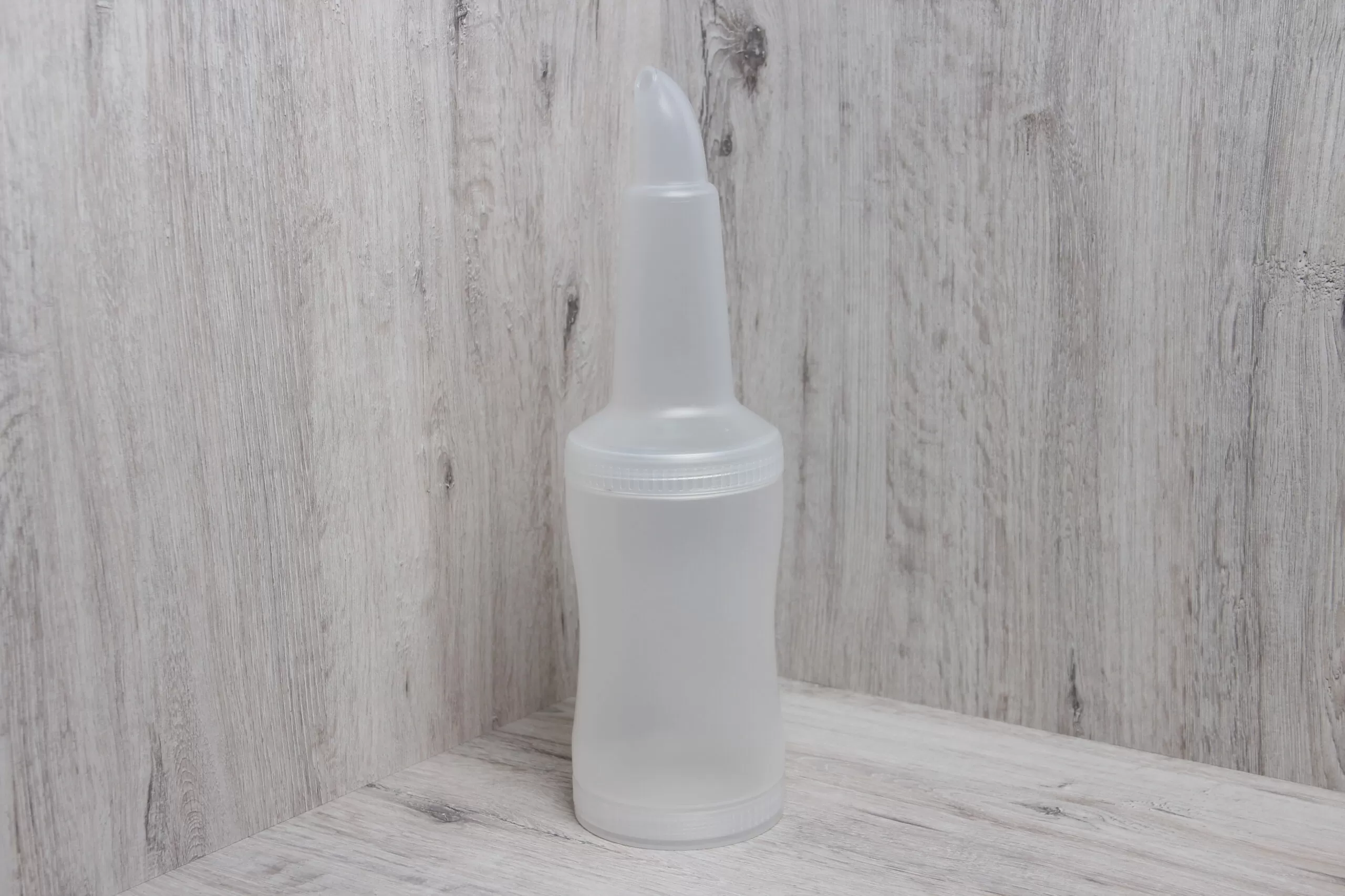 Бутылка с гейзером для дрессинга и флейринга белая (1,0 л), арт. KN-W-BSNP-1
