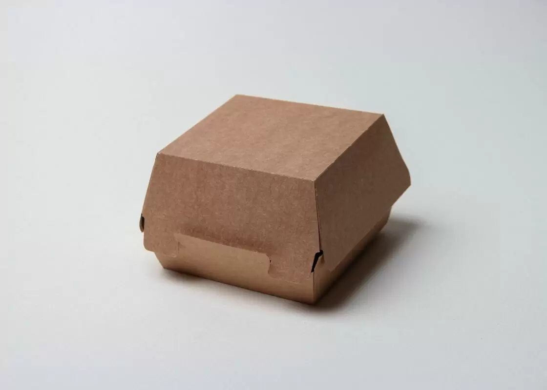 Упаковка для бургера крафтова, 110 х 70 х 110 мм