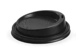 Крышка к крафт. стак. 250 мл, черная, Ø 80 мм  (КР-80)  (по 50)